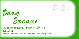 dora ercsei business card